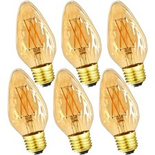 E26 Vintage Edison Bulbs 6W Dimmable LED Bulbs 6w=60w 2700k Warm White Amber