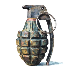 Military Hand Grenades Self Adhesive Sticker Decal Army War Weapon Wall Decor