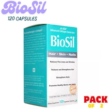 BioSil Advanced Collagen Generator 120 Veg Capsules Pack of 2 Skin Hair Nails
