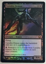 Carnifex Demon Scars of Mirrodin Foil MTG NM