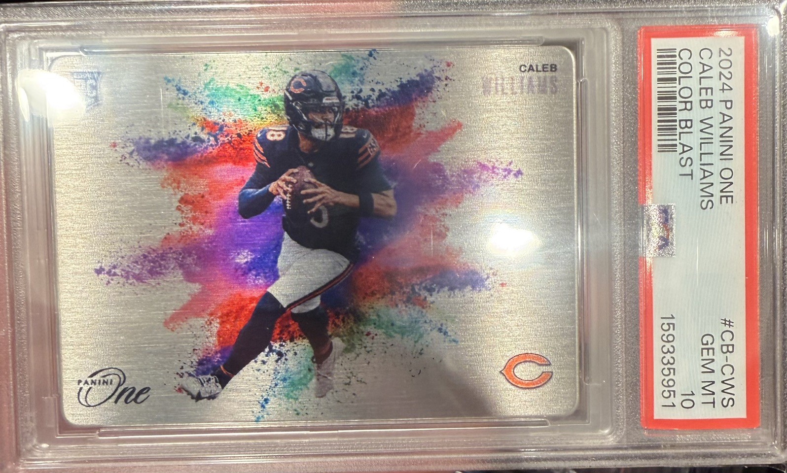 Caleb Williams Panini One Color Blast #CBCWS Base