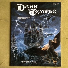 Dark Temple: A Solitaire Adventure Tunnels & Trolls 1st Print Stephan E. Jones