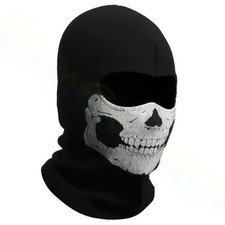 Motorcycle Balaclava Full Face Mask Ghost Skull Hood Halloween CS Cover