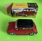 VINTAGE DINKY TOYS 183 MORRIS MINI MINOR AUTOMATIC WITH BOX & ORIGINAL PAPER