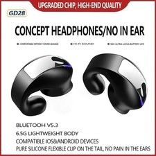 GD28 Bone Conduction TWS Headphones   Bluetooth 5.3, Ear Clip, Water-Resistant