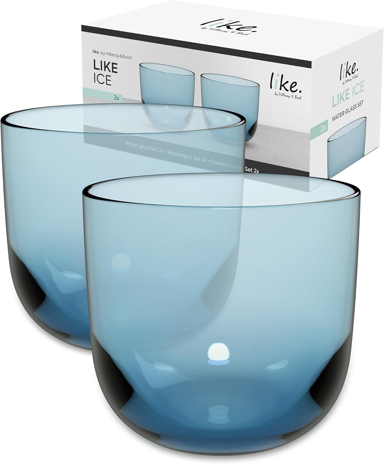 Villeroy & Boch Glass Water / Juice Tumblers - Like Ice - 2pack