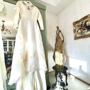 Vintage 1950s Maurer Sz Sm Beautiful Wedding Dress Cream See Measurements
