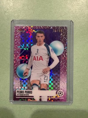 2025-26 Finest UEFA Club Competitions #361 Pedro Porro Purple Refractor #/99
