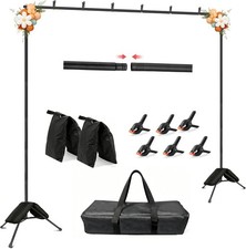 Backdrop Stand 11x10ft, Heavy Duty Background Stand Kit with 2 Sandbags, Phot...