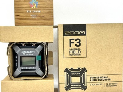 Zoom F3 Field Recorder 2-Channel MultiTrack 32-bit Handheld Float Technology PRO