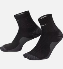 NWT Nike Trail Running Ankle Socks Wool Black Sz 12-13.5 HF7155-010