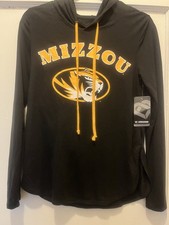 NWT Colosseum brand Women’s Mizzou Tigers Long-Sleeved Hoodie Tee Size Small