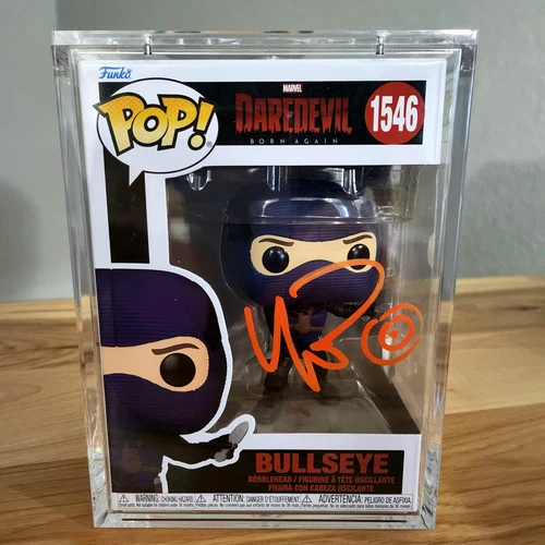 ⭐MARVEL FUNKO POP: Wilson Bethel signed BULLSEYE #1546 DAREDEVIL MCU JSA-COA