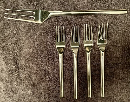 Christofle Recto Verso ステンレススチール 5 PC。 4 Plusエクストラ2のサービス - 画像7/21