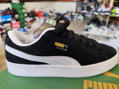 Destockage -50% Baskets Sneakers Puma Suède XL 44.5 Homme Noir Blanc - Photo 1/4