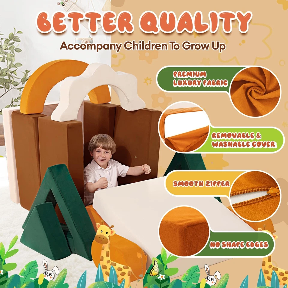 18Шт модульный детский игровой диван - Junlge тема ребенка ясельного возраста диван здание форт, Con... - Изображение 3 из 4