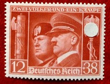 Francobollo Repubblica Democratica Tedesca - Italia Hitler Mussolini 1941 2° ww2 epoca ns 1933-1945