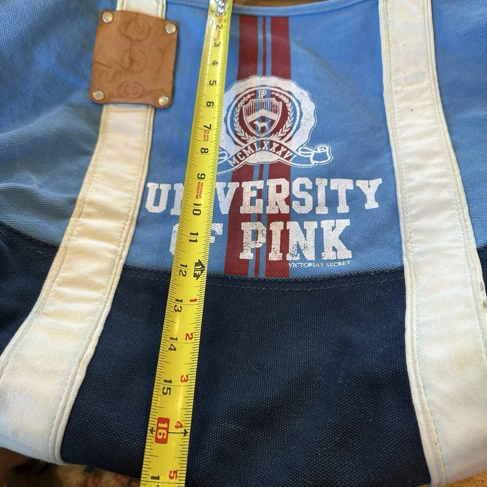 Vintage Y2K Victoria's Secret PINK Limited Edition Boat Tote Blue Weekender  Bag - Image 4 of 4