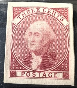 11-E5a Deep Carmine Bradbury Wilkinson 1851 3c Essay CV $1250