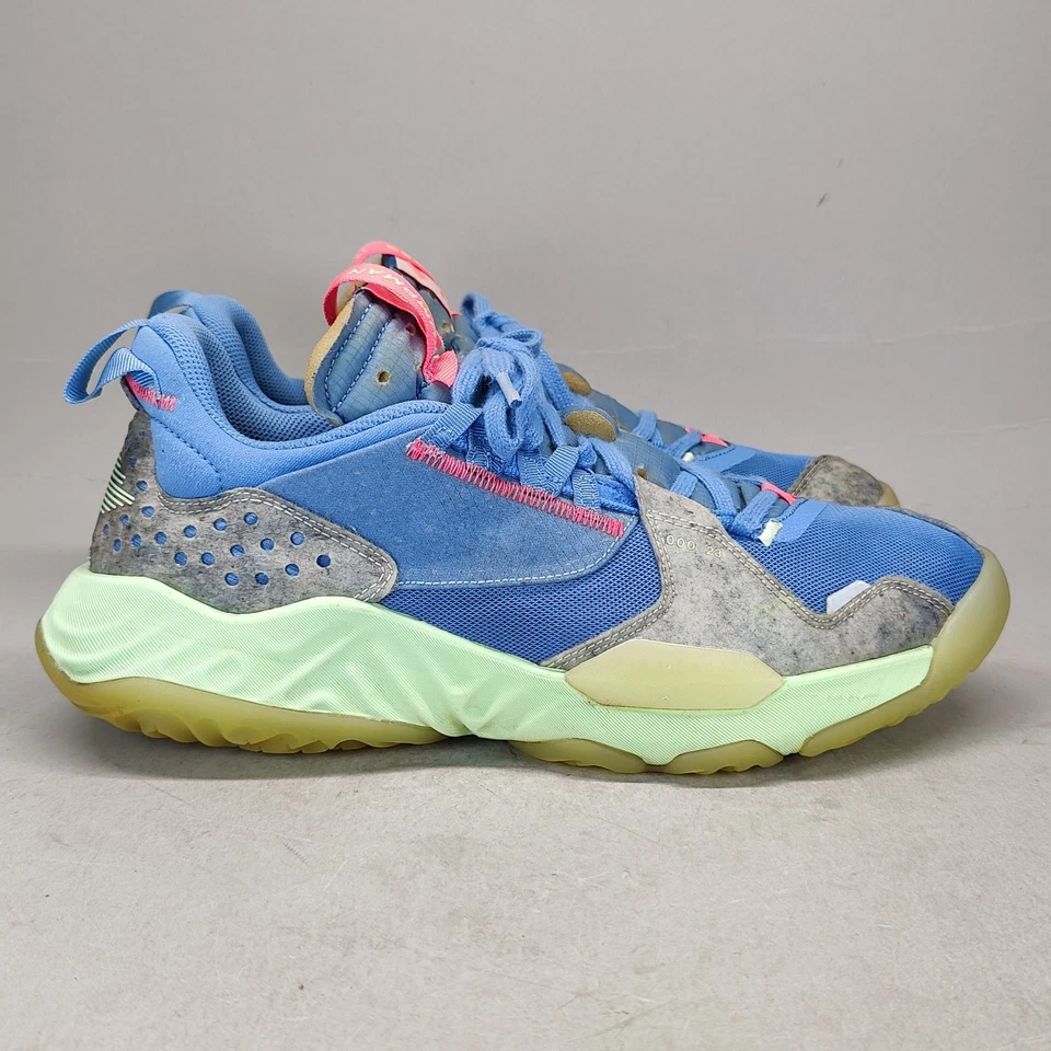 Tênis esportivo Nike Jordan masculino tamanho 11 Delta azul além cano baixo - Imagem 4 de 4