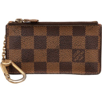 Louis Vuitton Monogram Damier Ebene Key Pouch Wallet Portemonnaie Geldbörse