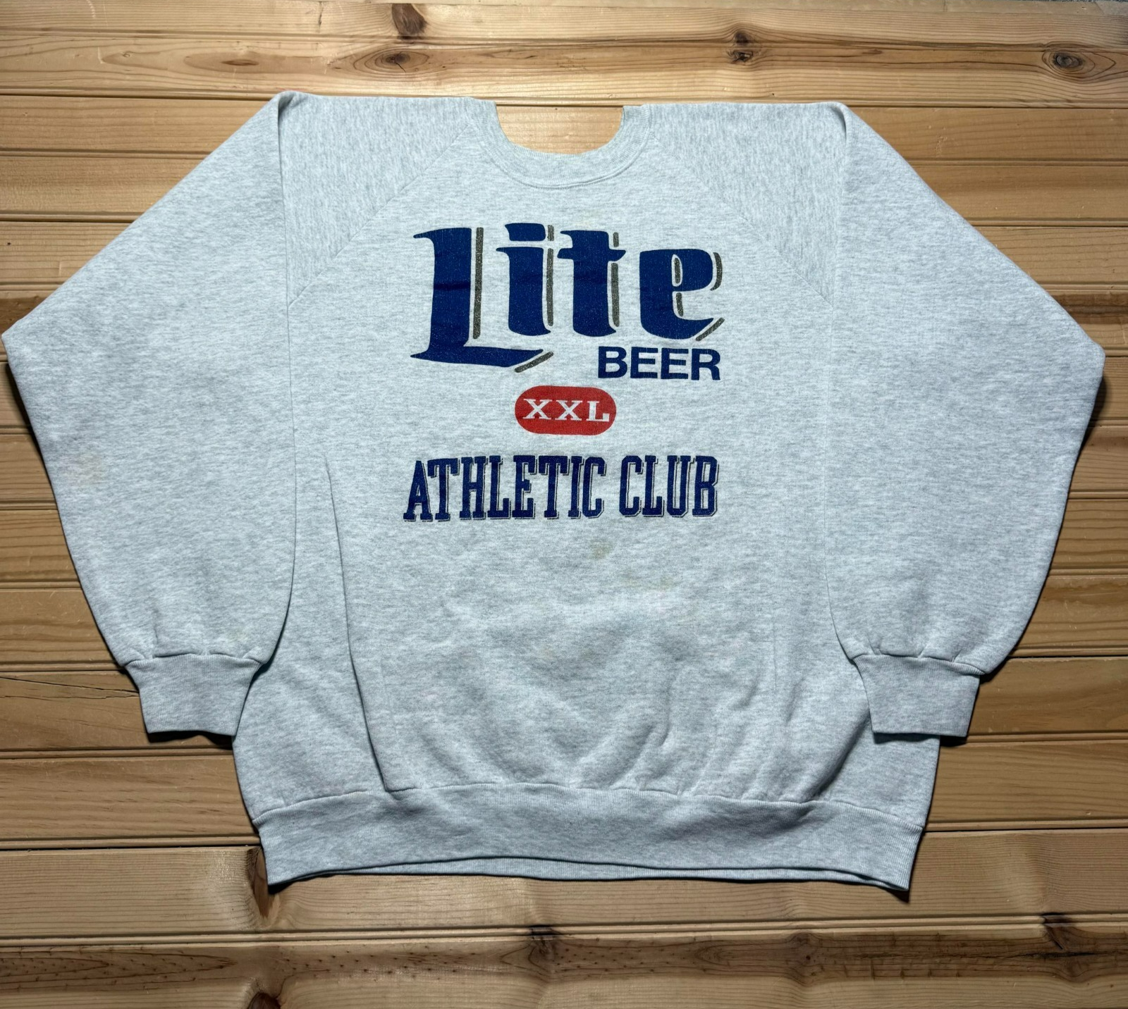 Vintage 90s Lite Beer Athletic Club Beer Promo Advertising Sweatshirt USA - XXL