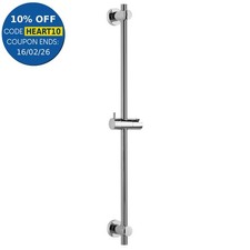 Croydex Bathroom Shower Riser Rail Flexi Fit Chrome Adjustable Head Holder
