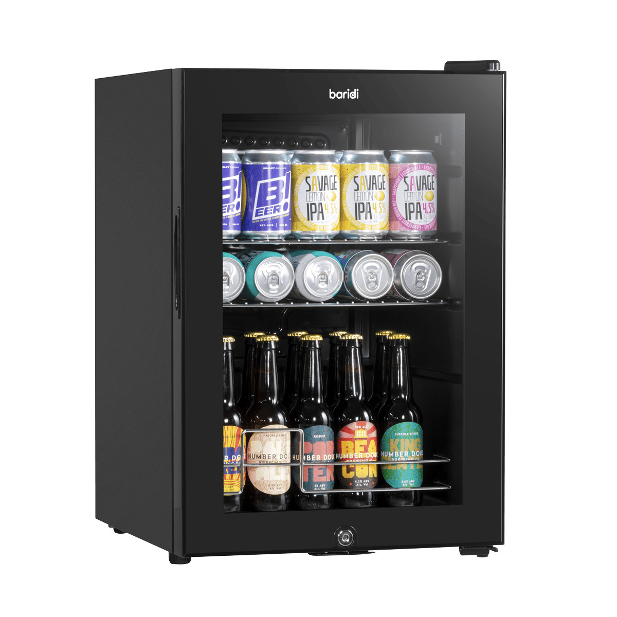 Sealey DH62 Baridi Beer & Drinks Fridge 60L Capacity
