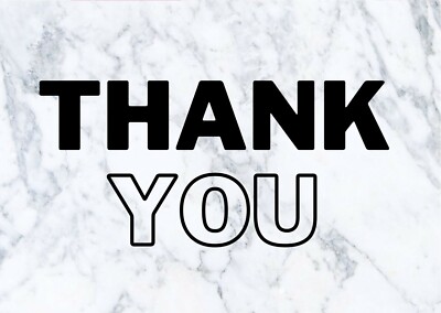 1-100 Pack of Thank You Cards Postcards Notes Envelopes A6
