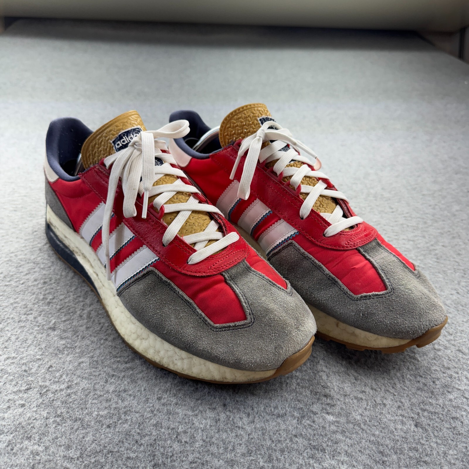 SAOLA Adidas Retropy E5 Uomo 11 Rosso Grigio GY4487 Sneakers Scamosciate Retro Gomma Suola Boost