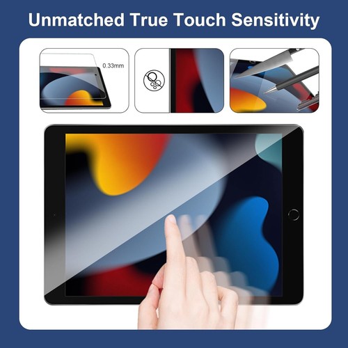 2 Pack Screen Protector for iPad 9th Generation 2021, iPad 10.2 Inch HD Clear - 第 5/7 張圖片
