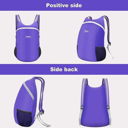 Ultraleichter Packbarer Wasserabweisender Rucksack für Reisen Camping Outdoor... - Bild 4 von 6