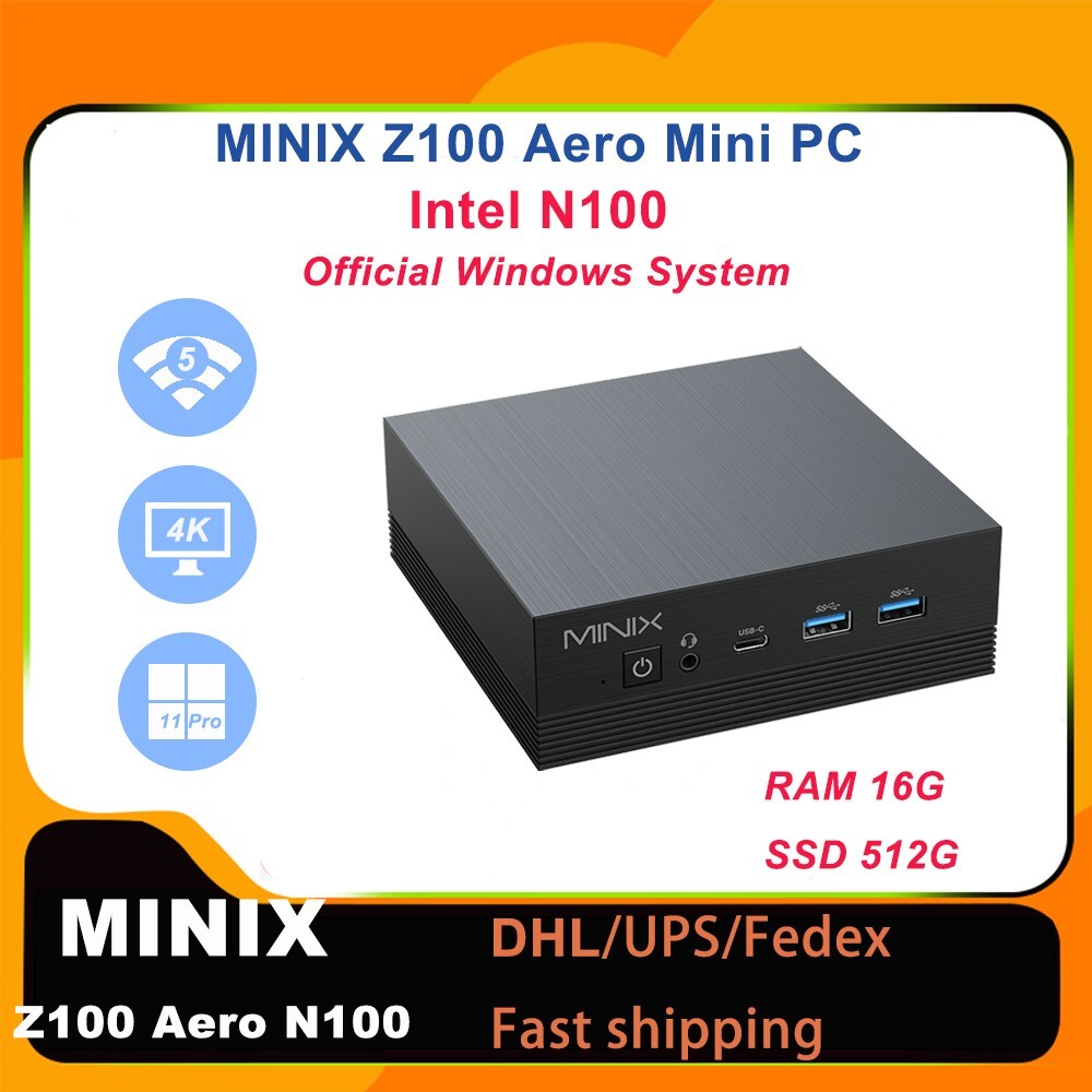 MINIX NEO Z100-Aero Intel N100 mini pc RAM 16GB SSD 512GB Windows