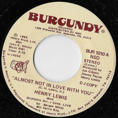 Almost Not In love With You / Darlene / Henry Lewis (Promo) VG+