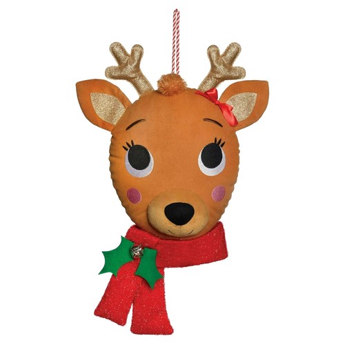 Couronne en maille déco vacances Noël hiver Santa HoHoHo Jingle cloches