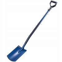 Kadax Spaten Aus Metall, Rechteck, Blau, 19 X 129 Cm