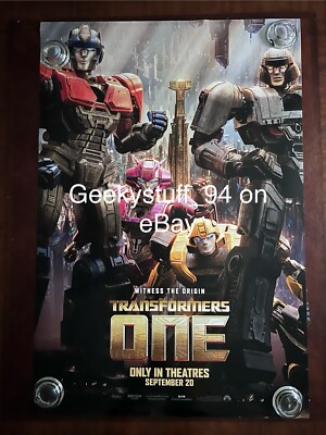 Transformers One DS Theatrical Movie Poster 27x40