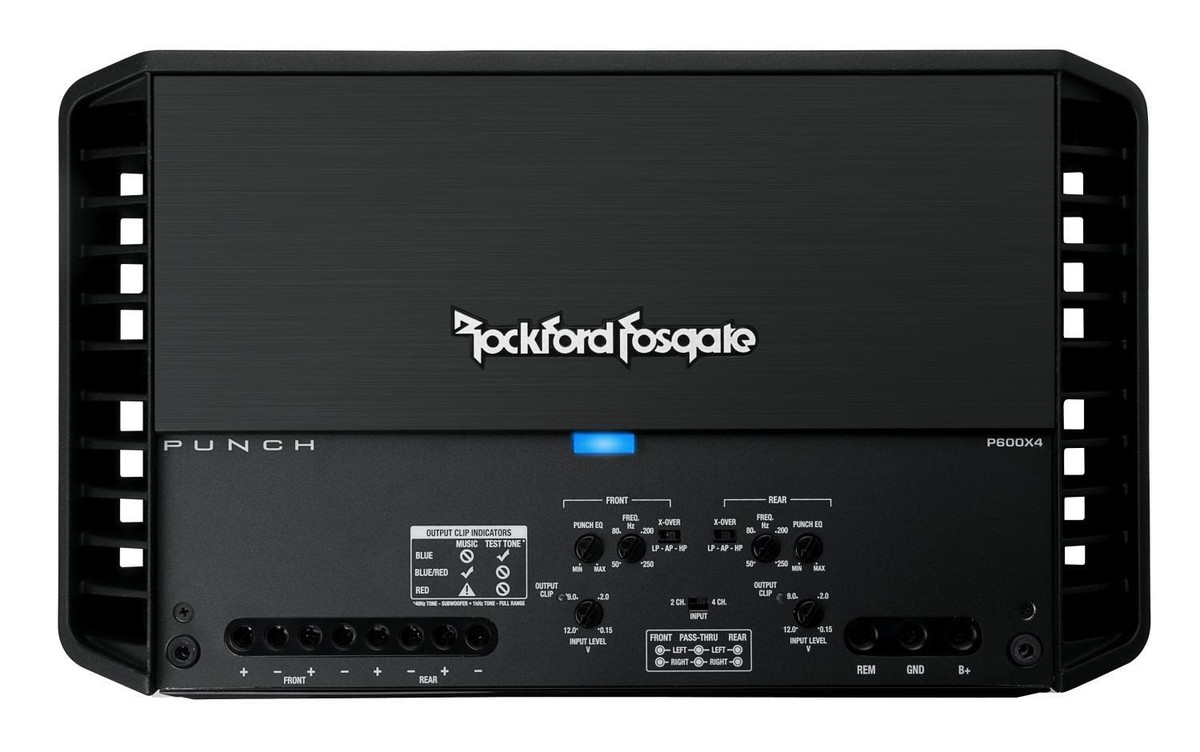 Rockford Fosgate P600X4 4 Channel Amplifier 600 Watts RMS