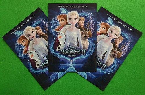 Frozen 2 2019 Korean Mini Movie Posters Movie Flyers (A4 Size) Jeondangi - Picture 3 of 6
