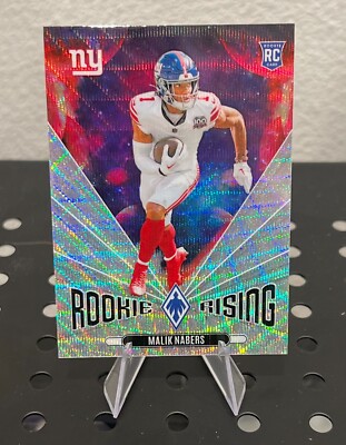 2024 Panini Phoenix Malik Nabers - Rookie Rising Silver Wave