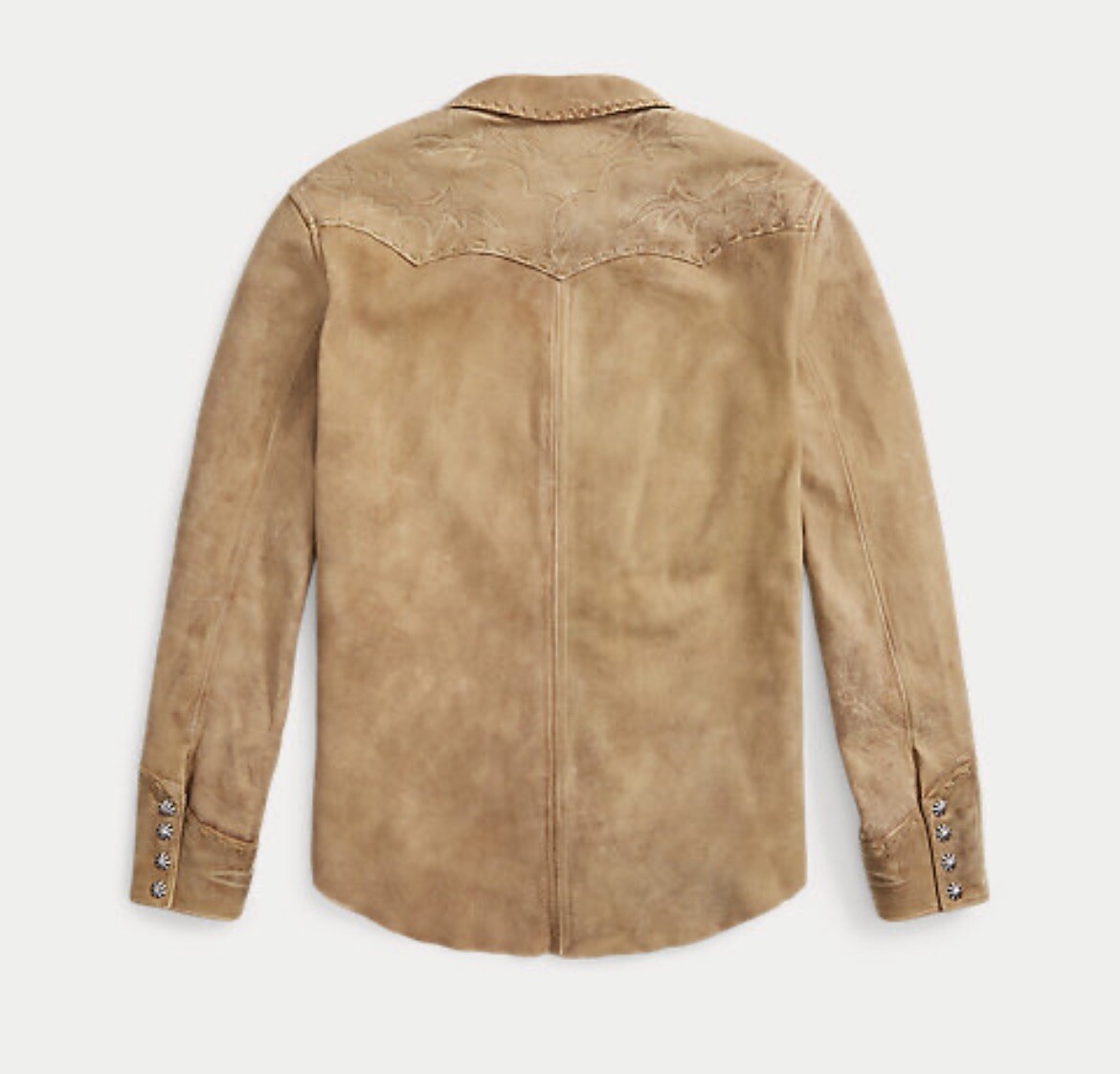 RRL Ralph Lauren Leather Western Tan Sheepskin Jacket Strap RRL Ralph Lauren Leather Western Tan Sheepskin Jacket Strap