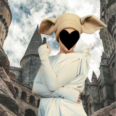 Dobby the Elf Beige Fleece Ear Beanie Hat in 7 sizes Xs - XXL