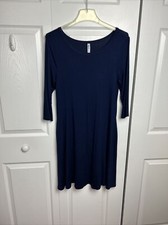 Viishow Long Sleeve T-Shirt A-Line Dress Size Small