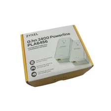 Zyxel G.hn 2400 Wave 2 Powerline Kit, Pass-Thru, Gigabit, Plug/Play, Stream 8K 