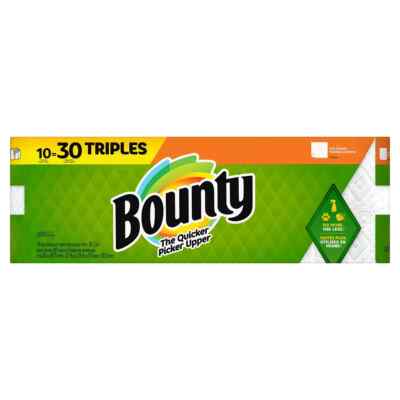 Bounty Full Sheet Paper Towels - 10 Triple Rolls