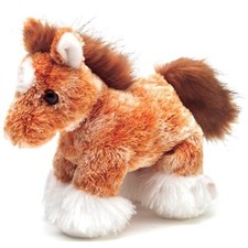 Aurora Mini Flopsies Clyde Horse 8 Inch Plush NEW