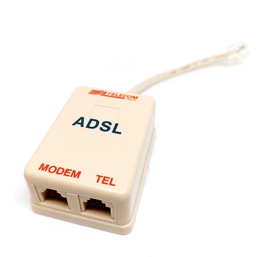 Filtro ADSL Telecom Sdoppiatore 2 Prese RJ11 Femmina + 1 Spina RJ11 Maschio - Foto 2 di 4