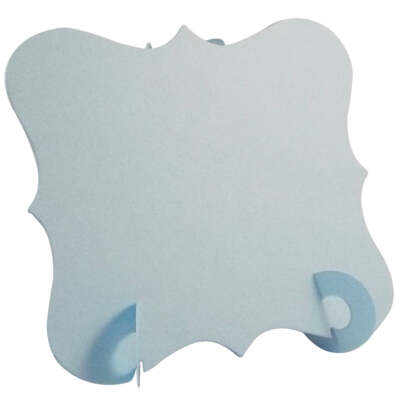 24 hellblaue elegante Tischkarten, perfekt für stilvolle Hochzeiten & Partys