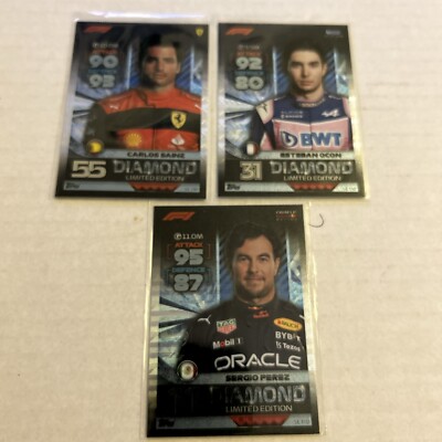formula 1 2022 Limited Edition  Diamond 3x Cards