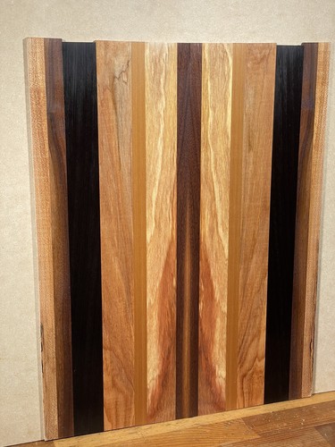 Tapa de guitarra de madera múltiple - Juego de libro de madera laminada a juego nogal wengué secoya - Imagen 5 de 6